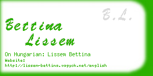 bettina lissem business card